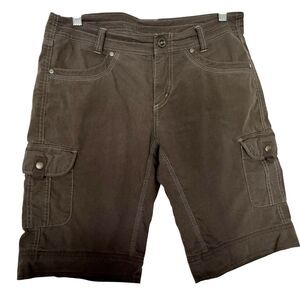 KÜHL Splash Cargo Shorts Womens 8 Brown Outdoor Hiking Camping Fishing Casual